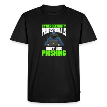 Cybersécurité Hackers Sécurité informatique - T-shirt Premium bio Homme - noir - Devant - Nico (187cm)