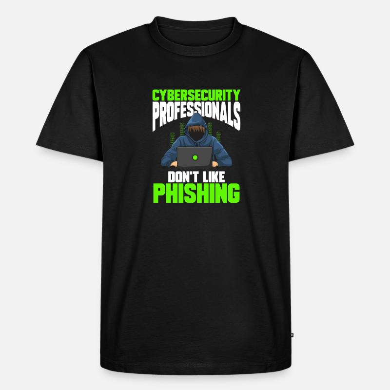 Cybersecurity Hackers IT Security - Men's Premium Organic T-Shirt - black