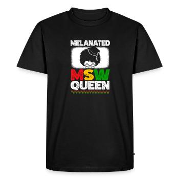 Master Of Social Work Social Work Studies - Men's Premium Organic T-Shirt - black - Front - Nico (187cm)