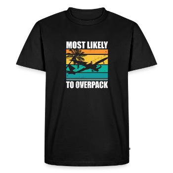 Le plus susceptible de surcharger une croisière familiale assortie - T-shirt Premium bio Homme - noir - Devant - Nico (187cm)