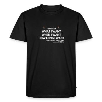K-Drama Lover Drôle KDrama Maman - T-shirt Premium bio Homme - noir - Devant - Nico (187cm)