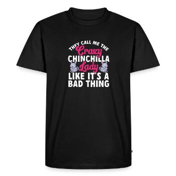 Chinchilla - T-shirt Premium bio Homme - noir - Devant - Nico (187cm)