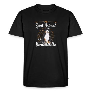Chien Bernedoodle - T-shirt Premium bio Homme - noir - Devant - Nico (187cm)