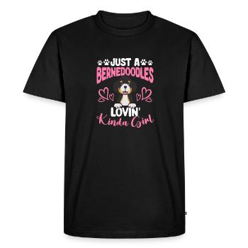 Chien Bernedoodle - T-shirt Premium bio Homme - noir - Devant - Nico (187cm)