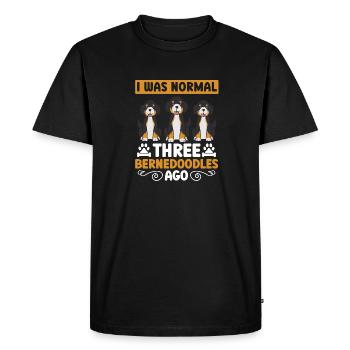 Chien Bernedoodle - T-shirt Premium bio Homme - noir - Devant - Nico (187cm)