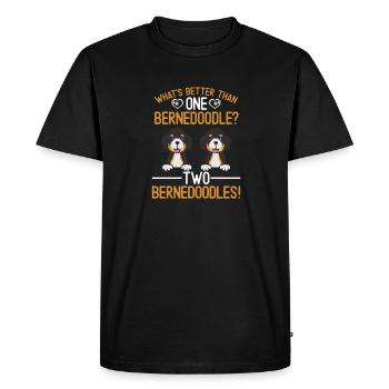 Chien Bernedoodle - T-shirt Premium bio Homme - noir - Devant - Nico (187cm)