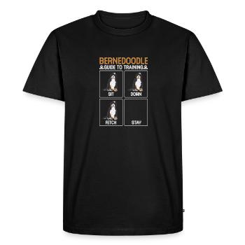 Chien Bernedoodle - T-shirt Premium bio Homme - noir - Devant - Nico (187cm)