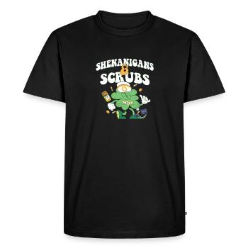 Shenanigans & Scrubs Infirmière urgente Médecin St. - T-shirt Premium bio Homme - noir - Devant - Nico (187cm)