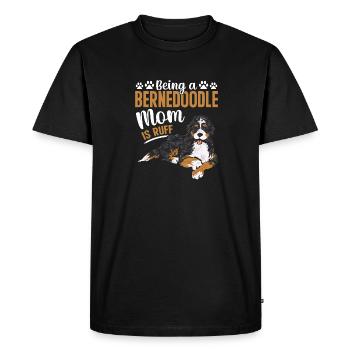 Chien Bernedoodle - T-shirt Premium bio Homme - noir - Devant - Nico (187cm)