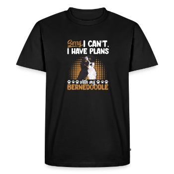 Chien Bernedoodle - T-shirt Premium bio Homme - noir - Devant - Nico (187cm)