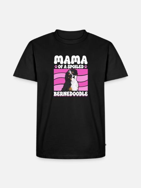 Bernedoodle Hund - Männer Premium Bio T-Shirt - Schwarz