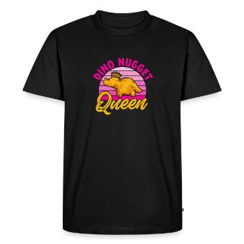 Dino Nuggets Dinosaur Chicken Nuggets - Men's Premium Organic T-Shirt - black - Front - Nico (187cm)
