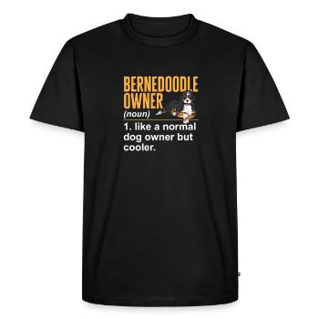 Chien Bernedoodle - T-shirt Premium bio Homme - noir - Devant - Nico (187cm)