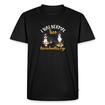 Chien Bernedoodle - T-shirt Premium bio Homme - noir - Devant - Nico (187cm)