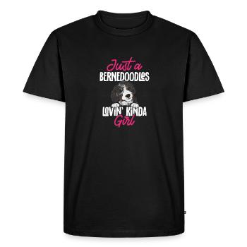 Chien Bernedoodle - T-shirt Premium bio Homme - noir - Devant - Nico (187cm)