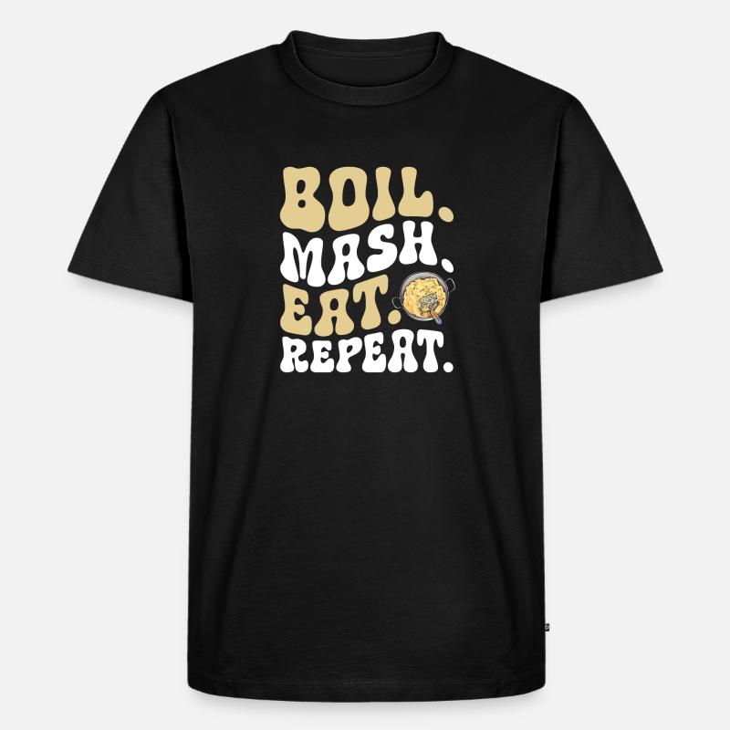 Mashed potatoes Mashed potatoes - Men's Premium Organic T-Shirt - black