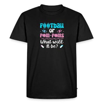 Baby announcement gender reveal baby party - Men's Premium Organic T-Shirt - black - Front - Nico (187cm)