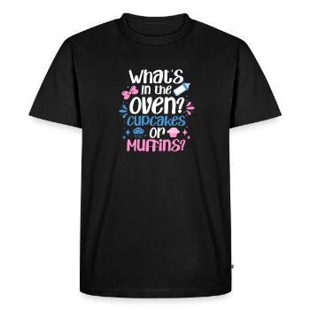 Annonce de bébé sexe révéler drôle fête de bébé - T-shirt Premium bio Homme - noir - Devant - Nico (187cm)