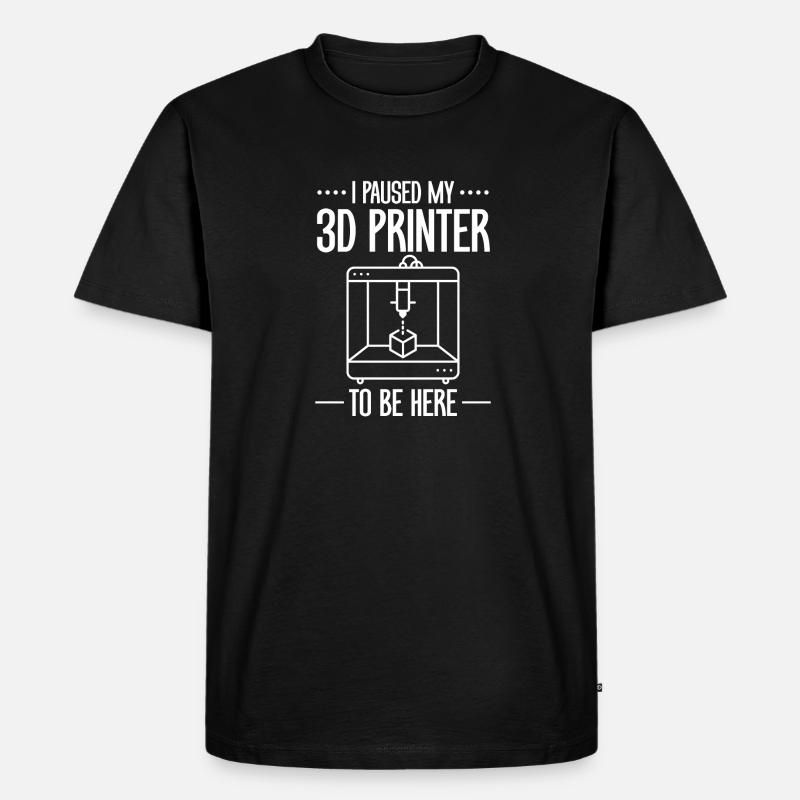3D Printer 3D Printing - Men's Premium Organic T-Shirt - black