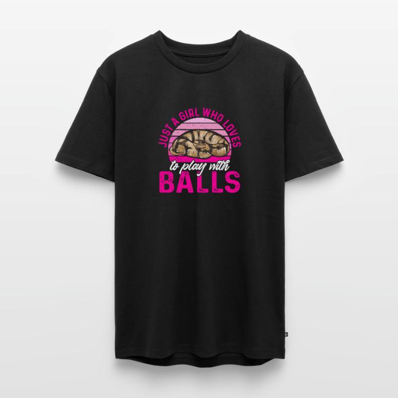 Ball Python Snake King Python T-shirt Premium bio Homme