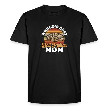 Ball Python Snake King Python - Men's Premium Organic T-Shirt - black - Front - Nico (187cm)