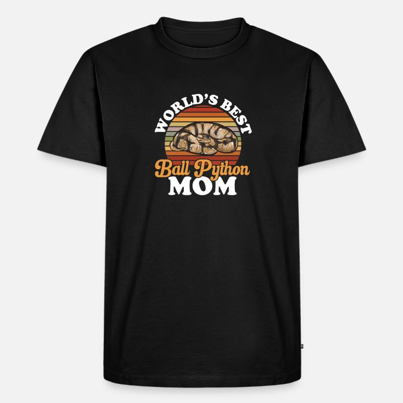 Ball Python Snake King Python - T-shirt Premium bio Homme - noir