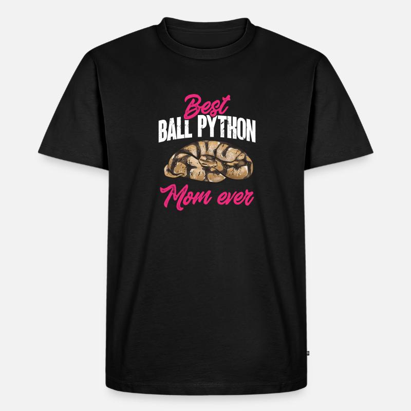 Ball Python Snake King Python - T-shirt Premium bio Homme - noir