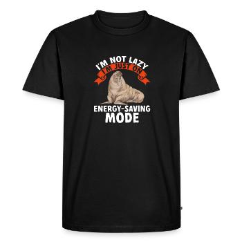 Morse - T-shirt Premium bio Homme - noir - Devant - Nico (187cm)