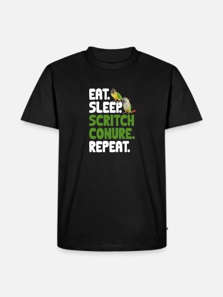 Molinasittich Papagei Vogel Sittich - Männer Premium Bio T-Shirt - Schwarz