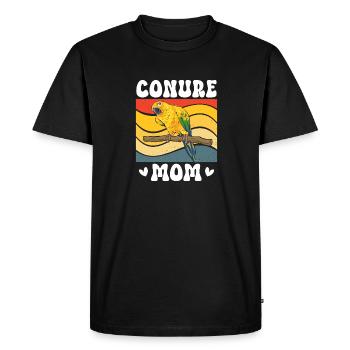 Parakeet Parrot Parakeet Bird - Men's Premium Organic T-Shirt - black - Front - Nico (187cm)