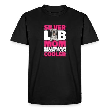 Silver Labrador Retriever Silver Lab - T-shirt Premium bio Homme - noir - Devant - Nico (187cm)