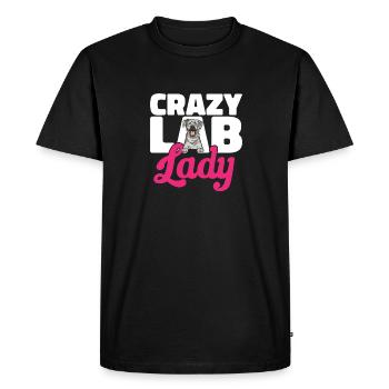 Silver Labrador Retriever Silver Lab - Men's Premium Organic T-Shirt - black - Front - Nico (187cm)
