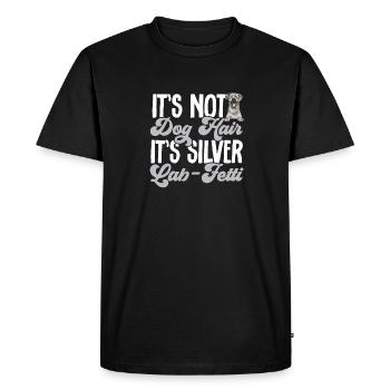 Silver Labrador Retriever Silver Lab - Men's Premium Organic T-Shirt - black - Front - Nico (187cm)