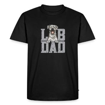 Silver Labrador Retriever Silver Lab - Men's Premium Organic T-Shirt - black - Front - Nico (187cm)