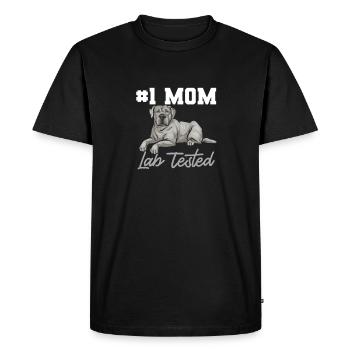 Silver Labrador Retriever Silver Lab - Men's Premium Organic T-Shirt - black - Front - Nico (187cm)