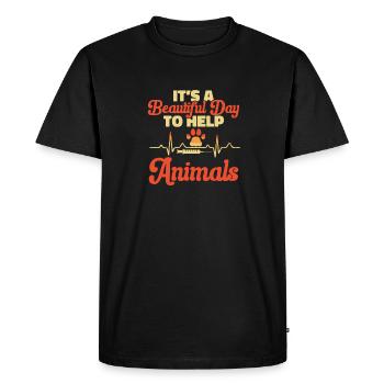 Vet Tech Veterinary Veterinary Technician - Men's Premium Organic T-Shirt - black - Front - Nico (187cm)