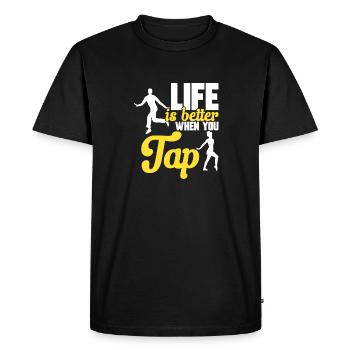 Tap Dance Teacher Tap Dancer Tap Dance - Men's Premium Organic T-Shirt - black - Front - Nico (187cm)