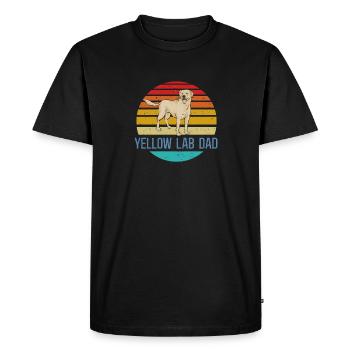 Labrador Retriever jaune - T-shirt Premium bio Homme - noir - Devant - Nico (187cm)