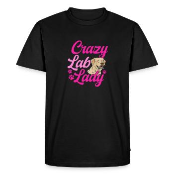 Labrador retriever jaune - T-shirt Premium bio Homme - noir - Devant - Nico (187cm)