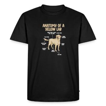 Labrador Retriever jaune - T-shirt Premium bio Homme - noir - Devant - Nico (187cm)