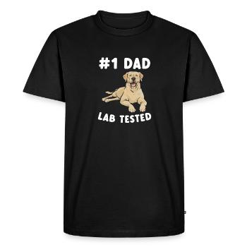 Labrador Retriever jaune - T-shirt Premium bio Homme - noir - Devant - Nico (187cm)