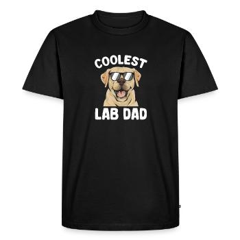 Labrador Retriever jaune - T-shirt Premium bio Homme - noir - Devant - Nico (187cm)