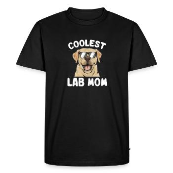 Labrador Retriever jaune - T-shirt Premium bio Homme - noir - Devant - Nico (187cm)