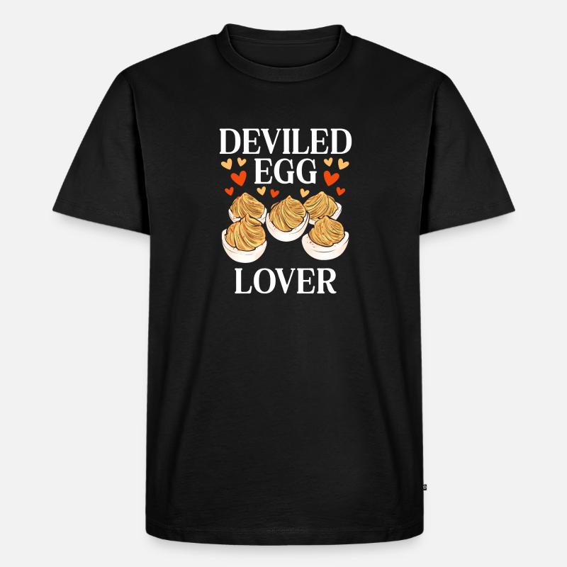 Stuffed Eggs Deviled Eggs - Men's Premium Organic T-Shirt - black