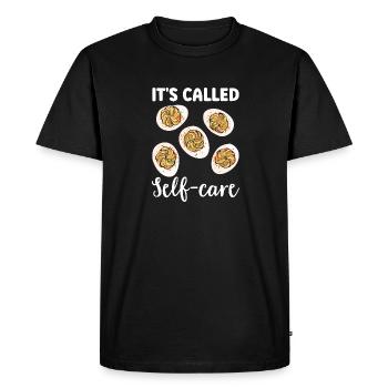 Stuffed Eggs Deviled Eggs - Men's Premium Organic T-Shirt - black - Front - Nico (187cm)