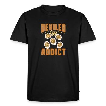 Stuffed Eggs Deviled Eggs - Men's Premium Organic T-Shirt - black - Front - Nico (187cm)