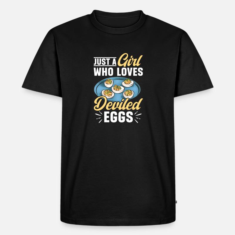 Stuffed Eggs Deviled Eggs - Men's Premium Organic T-Shirt - black