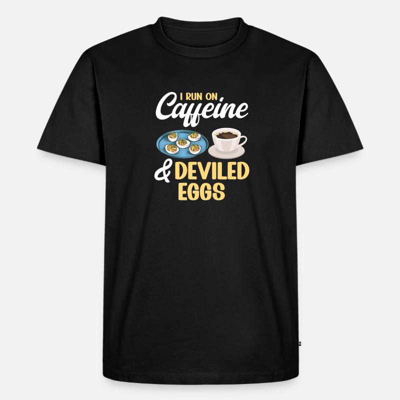 Stuffed Eggs Deviled Eggs - Men's Premium Organic T-Shirt - black