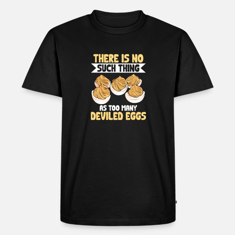 Stuffed Eggs Deviled Eggs - Men's Premium Organic T-Shirt - black