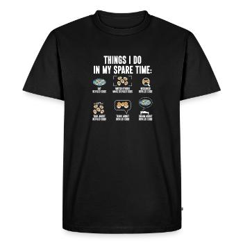 Oeufs farcis Oeufs farcis - T-shirt Premium bio Homme - noir - Devant - Nico (187cm)